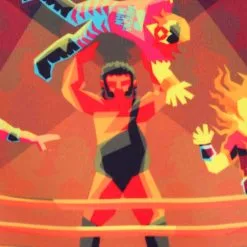 BigWan Apparel Co. WWE Radical Rumble Adult Ugly Sweatshirt -wizard of oz costume shop radical rumble wwe sweater alt 3