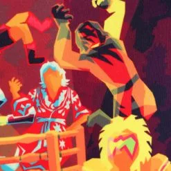 BigWan Apparel Co. WWE Radical Rumble Adult Ugly Sweatshirt -wizard of oz costume shop radical rumble wwe sweater alt 7