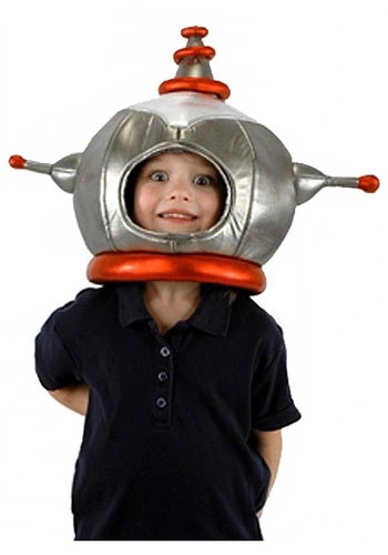 Elope Kid's Space Robot Plush Costume Hat Accessory 1 Elope Kid's Space Robot Plush Costume Hat Accessory