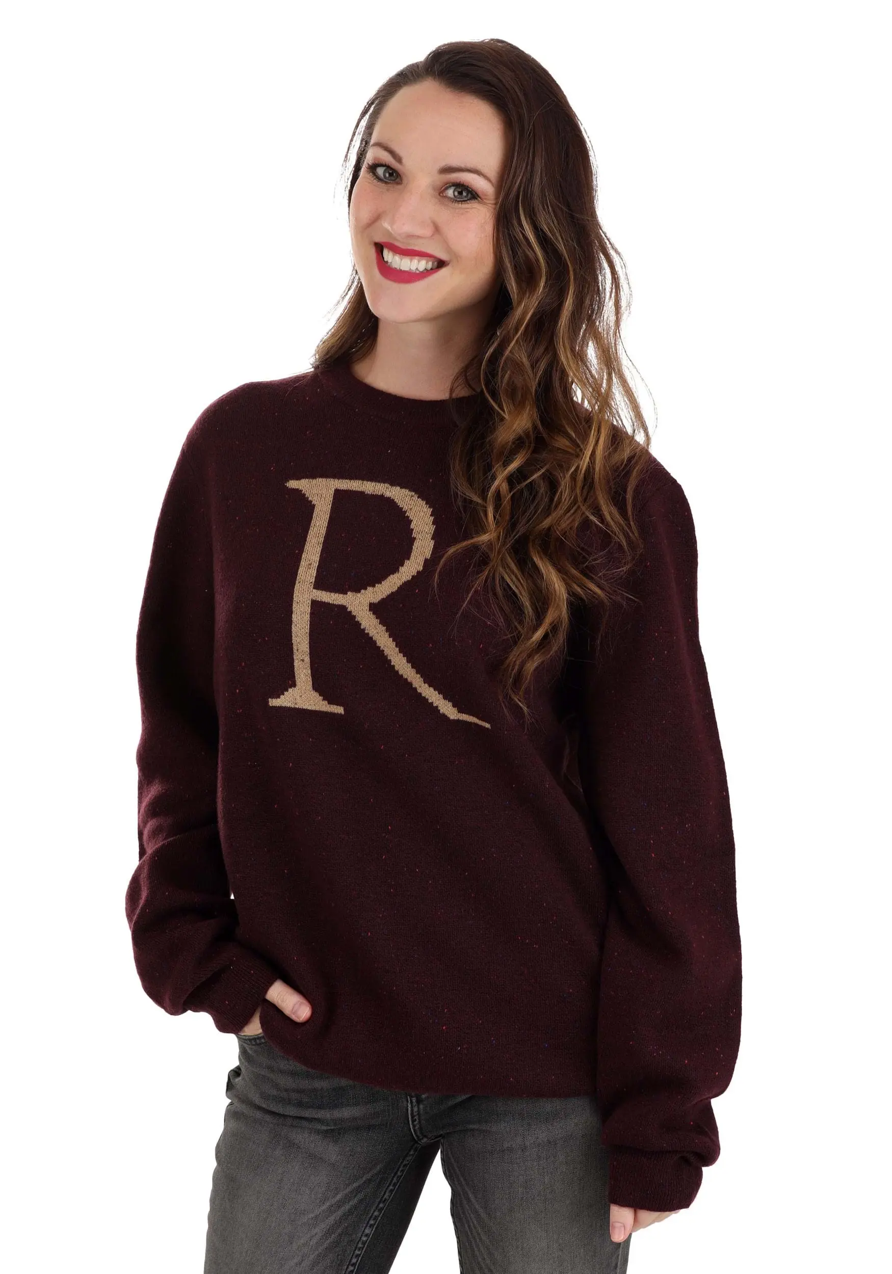 BigWan Apparel Co. Adult Ron Weasley "R" Christmas Sweater 7 BigWan Apparel Co. Adult Ron Weasley "R" Christmas Sweater - Image 7
