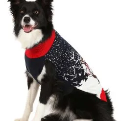 BigWan Apparel Co. Santa And Reindeer Dog Sweater -wizard of oz costume shop santa and reindeer dog sweater alt 3
