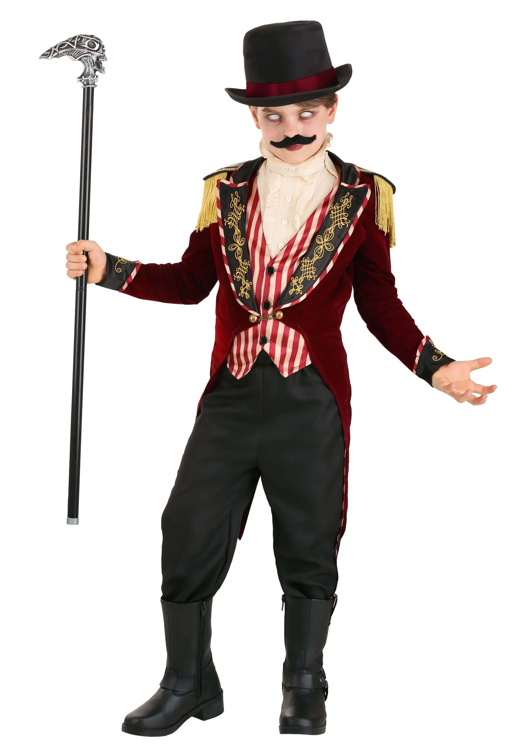 Fun Costumes Boy's Scary Ringmaster Costume 1 Fun Costumes Boy's Scary Ringmaster Costume