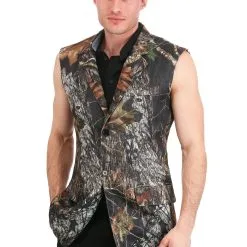 Fun Costumes Mossy Oak Sleeveless Tuxedo Jacket