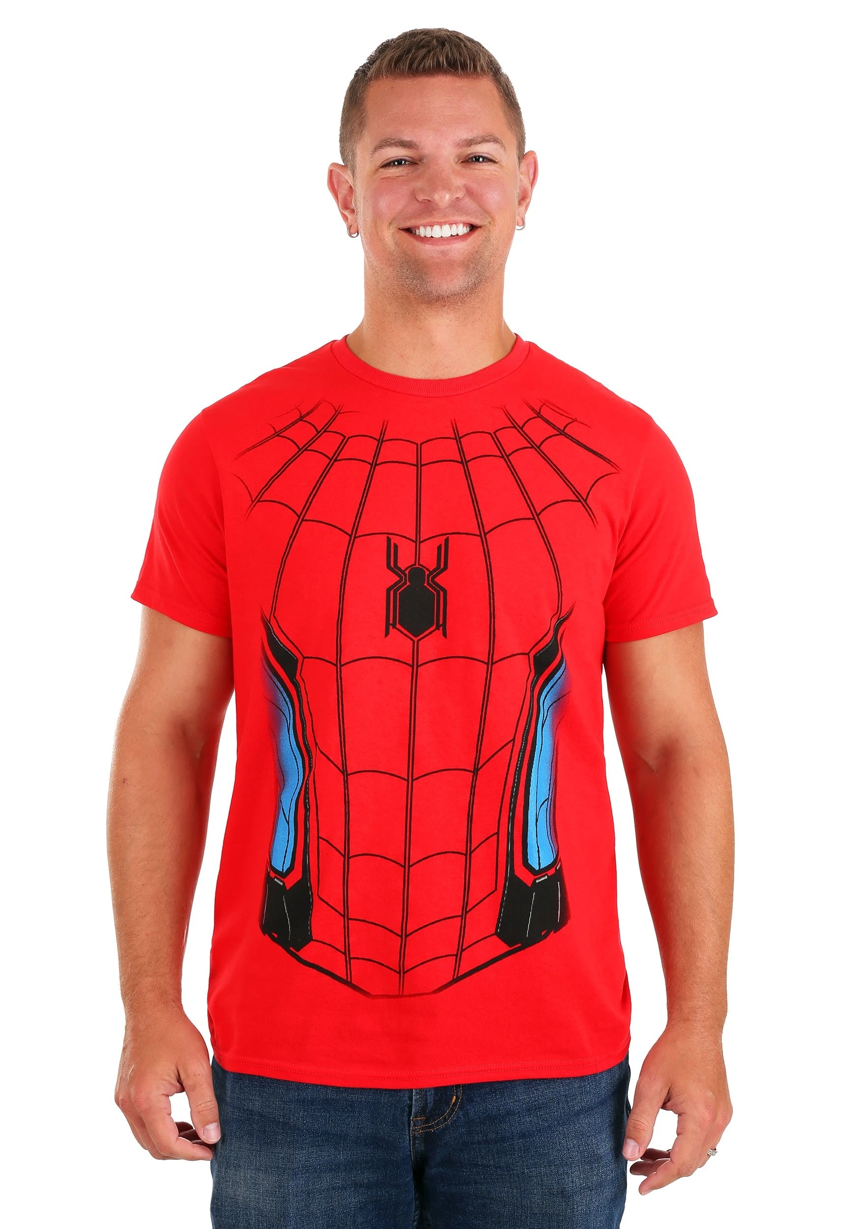 Mad Engine Spider-Man Far From Home T-Shirt Costume For Adults 1 Mad Engine Spider-Man Far From Home T-Shirt Costume For Adults