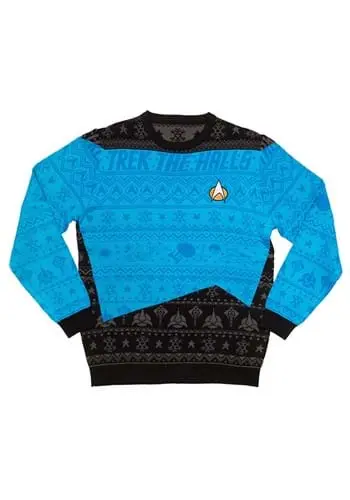 Rubber Road Ltd Star Trek Blue Christmas Sweater Accessory 14 Rubber Road Ltd Star Trek Blue Christmas Sweater Accessory - Image 14