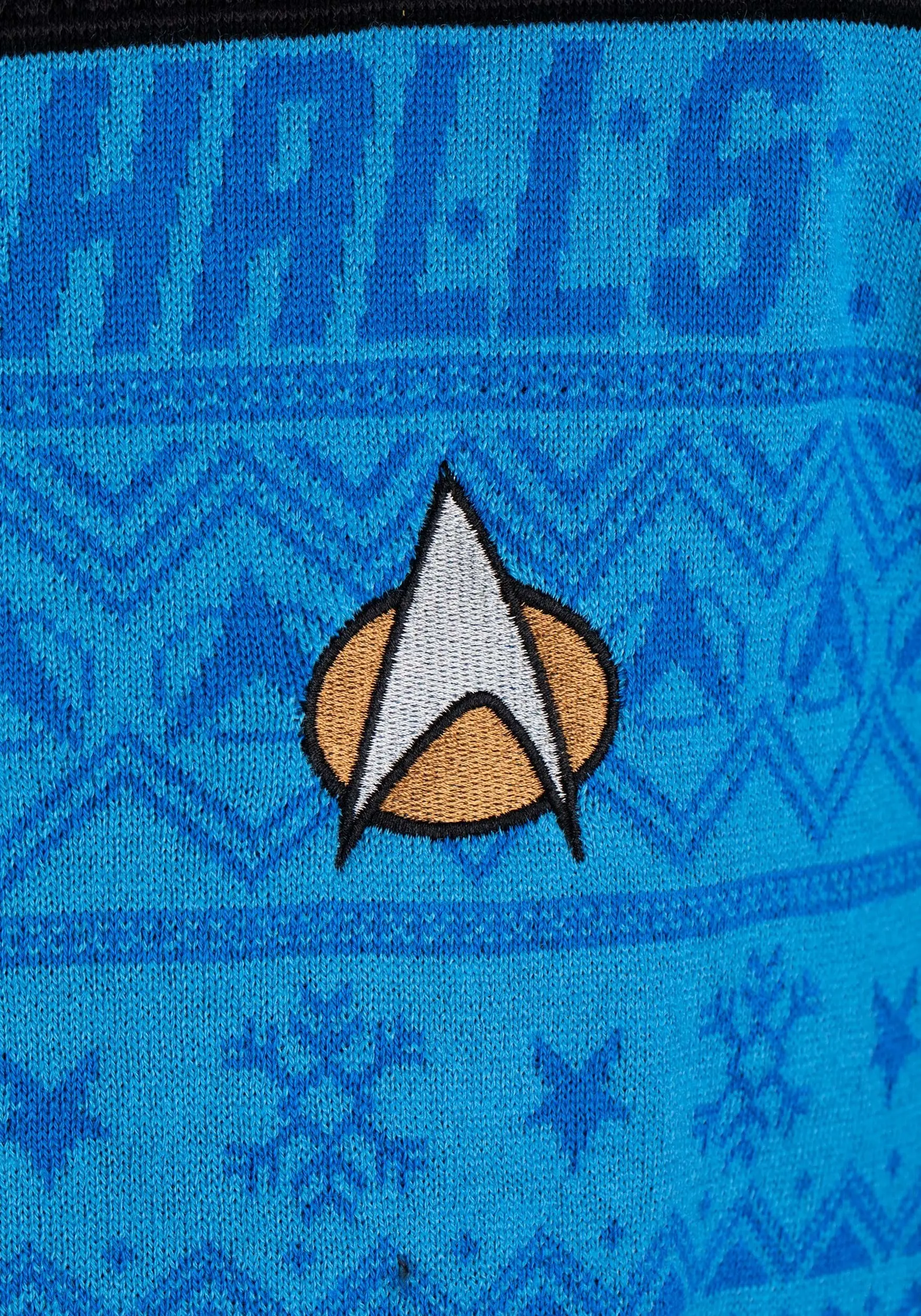 Rubber Road Ltd Star Trek Blue Christmas Sweater Accessory 6 Rubber Road Ltd Star Trek Blue Christmas Sweater Accessory - Image 6