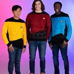 Rubber Road Ltd Star Trek Blue Christmas Sweater Accessory 20 Rubber Road Ltd Star Trek Blue Christmas Sweater Accessory -wizard of oz costume shop star trek blue christmas sweater alt 6