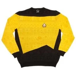 Rubber Road Ltd Yellow Star Trek Christmas Sweater 29 Rubber Road Ltd Yellow Star Trek Christmas Sweater -wizard of oz costume shop star trek yellow christmas sweater alt 14