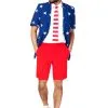 OppoSuits Men's Costume Stars & Stripes Summer Suit