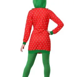 Meisheng Strawberry Hoodie Dress Costume For Adults 5 Meisheng Strawberry Hoodie Dress Costume For Adults -wizard of oz costume shop strawberry hoodie dress 3