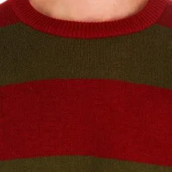 Shenzen Amilla Striped Nightmare On Elm Street Freddy Sweater For Adults -wizard of oz costume shop striped nightmare on elm street freddy adult sweater alt7