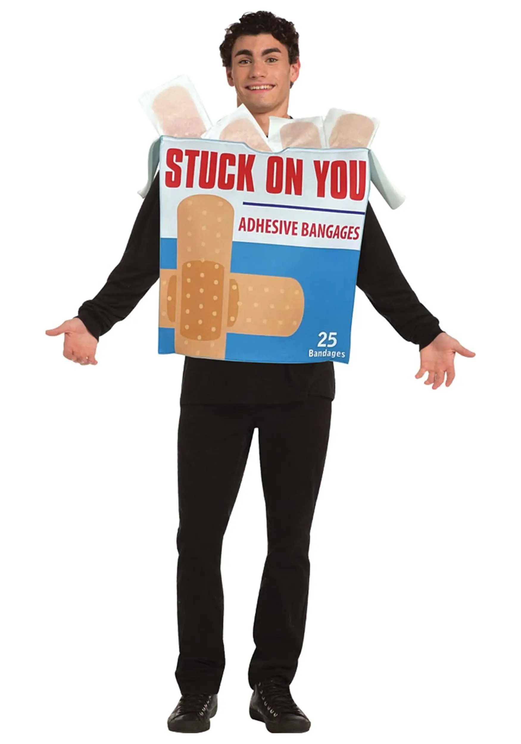 Morris Costumes Funny Stuck On You Bandage Box Costume 1 Morris Costumes Funny Stuck On You Bandage Box Costume