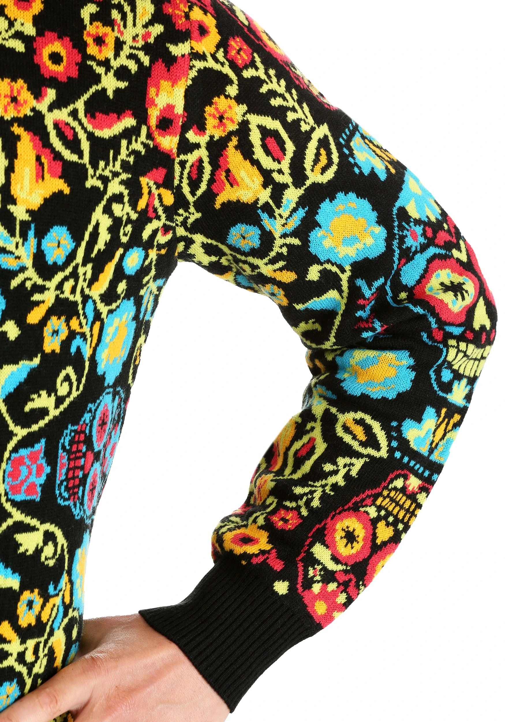 BigWan Apparel Co. Sugar Skull Halloween Adult Sweater 7 BigWan Apparel Co. Sugar Skull Halloween Adult Sweater - Image 7