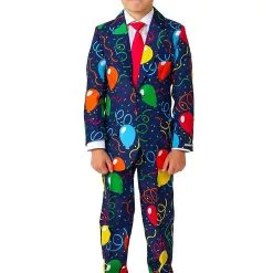 Opposuits Boys Confetti Balloons Navy Suitmeister Suit