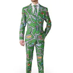 Opposuits Suitmeister Carpet City Green Mens Suit