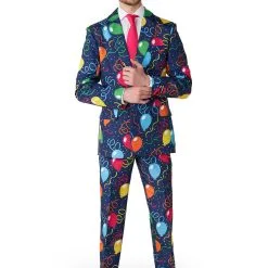 Opposuits Suitmeister Confetti & Balloons Navy Suit
