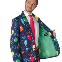 Opposuits Suitmeister Confetti & Balloons Navy Suit -wizard of oz costume shop suitmeister confetti balloons navy suit alt 2