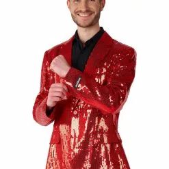 Opposuits Suitmeister Sequins Red Blazer For Men -wizard of oz costume shop suitmeister sequins red mens blazer alt 2