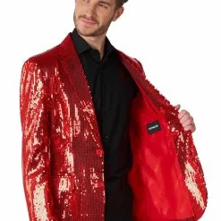 Opposuits Suitmeister Sequins Red Blazer For Men -wizard of oz costume shop suitmeister sequins red mens blazer alt 3