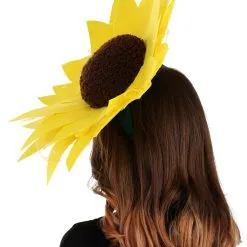 Elope Sunflower Headband Costume Accessory -wizard of oz costume shop sunflower headdress alt 5