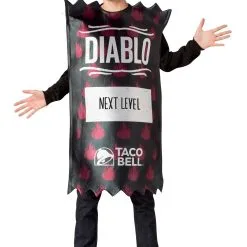 Morris Costumes Diablo Taco Bell Sauce Packet Adult Taco Bell Costume