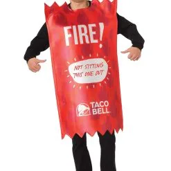 Morris Costumes Taco Bell Fire Adult Sauce Packet Taco Bell Costume