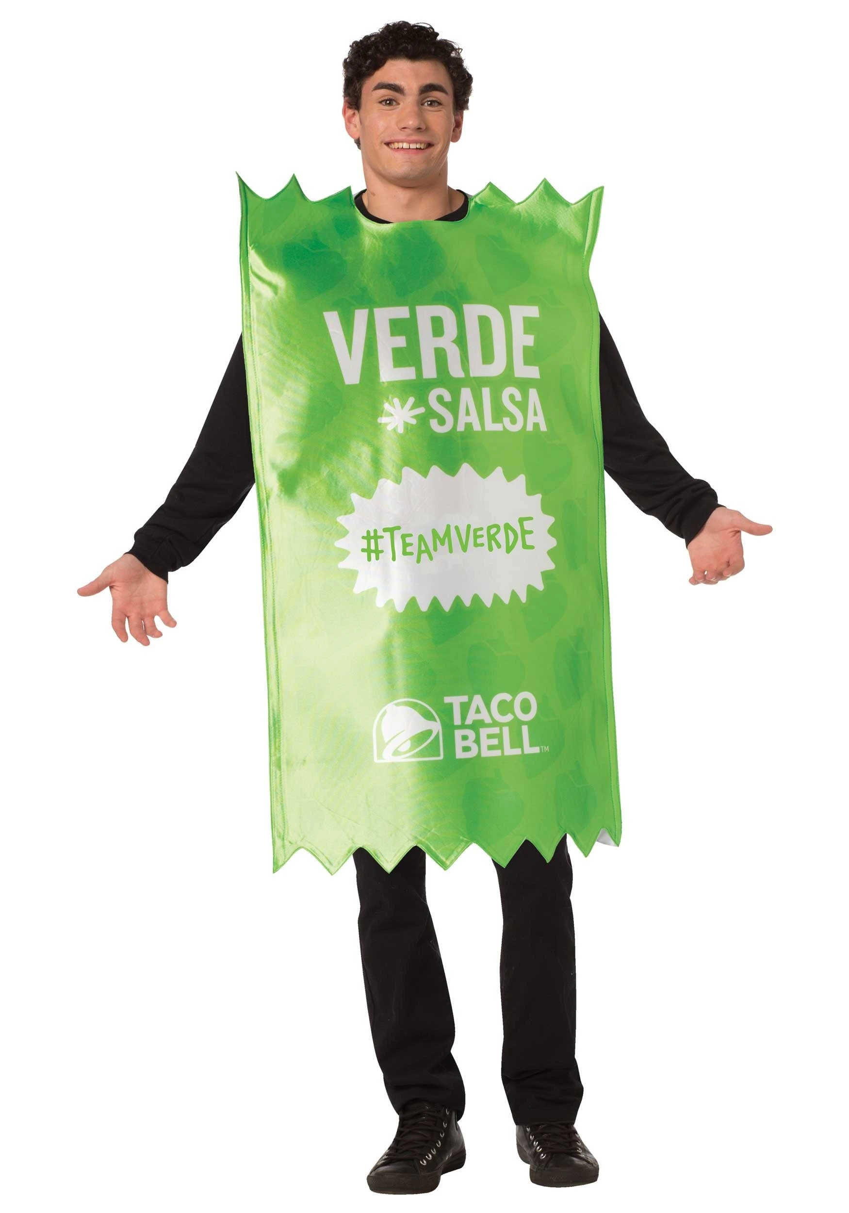 Morris Costumes Adult Verde Taco Bell Sauce Packet Taco Bell Costume 1 Morris Costumes Adult Verde Taco Bell Sauce Packet Taco Bell Costume