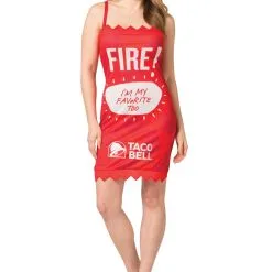 Morris Costumes Womens Fire Taco Bell Sauce Packet Taco Bell Costume
