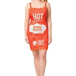 Morris Costumes Womens Taco Bell Hot Sauce Packet Taco Bell Costume