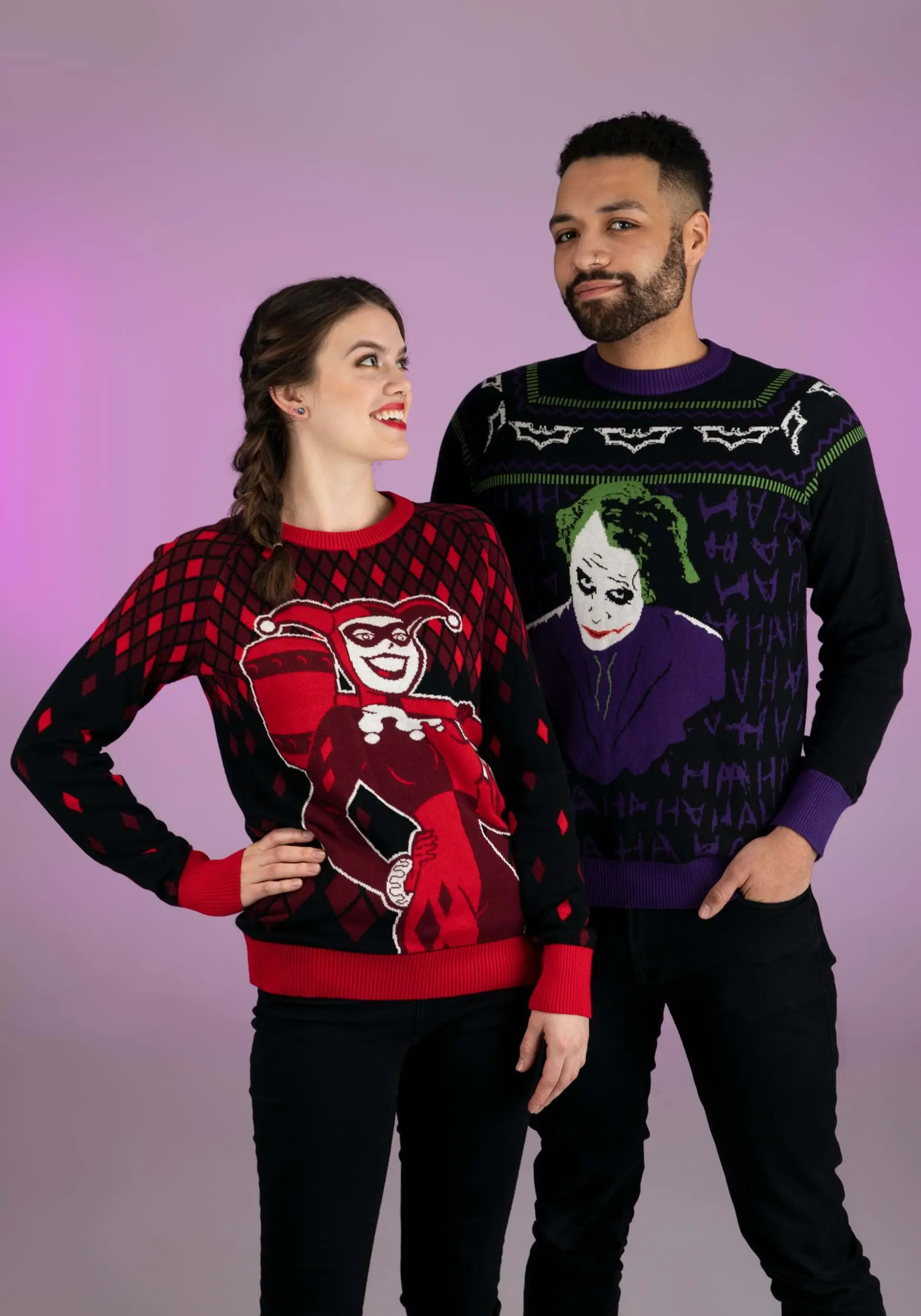 BigWan Apparel Co. The Joker Dark Knight Ugly Christmas Sweater For Adults 5 BigWan Apparel Co. The Joker Dark Knight Ugly Christmas Sweater For Adults - Image 5