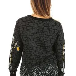 BigWan Apparel Co. Adult The Nun Halloween Sweater -wizard of oz costume shop the nun halloween sweater for adults alt 2