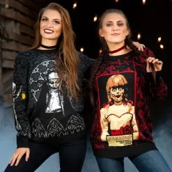 BigWan Apparel Co. Adult The Nun Halloween Sweater -wizard of oz costume shop the nun halloween sweater for adults alt 7