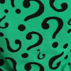 BigWan Apparel Co. The Riddler Adult Christmas Sweater -wizard of oz costume shop the riddler ugly christmas sweater alt 2
