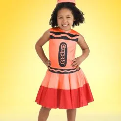 Suzhou Zhongsheng Imp & Exp Co., Ltd Girl's Toddler Red Crayon Costume Dress