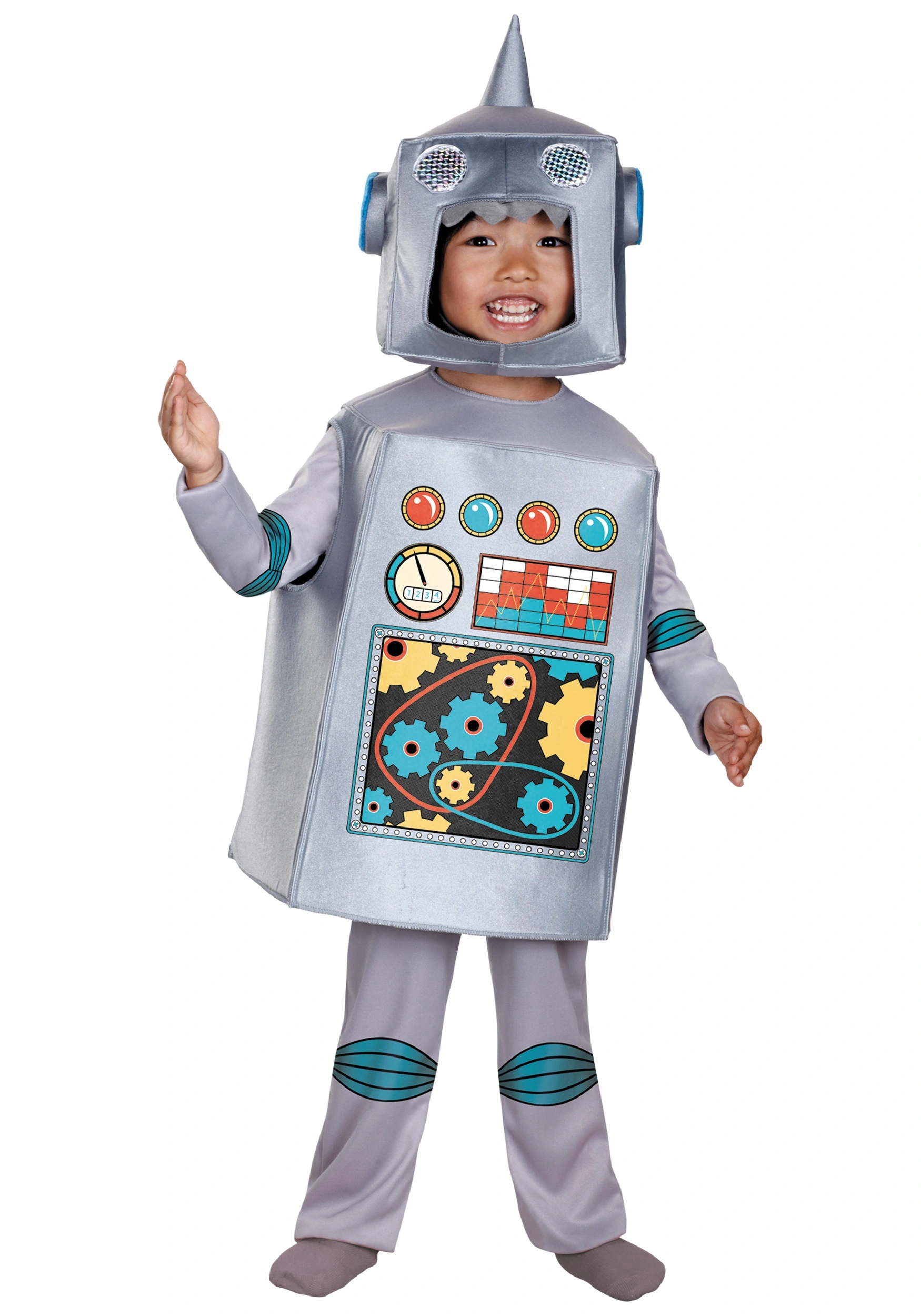 Disguise Toddler Retro Robot Costume 1 Disguise Toddler Retro Robot Costume