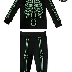 MJC International Skeleton 2 Piece Jogger Sleep Set For Toddlers -wizard of oz costume shop toddler skeleton 2 piece jogger sleep set alt 2