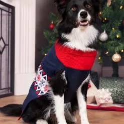 BigWan Apparel Co. Vintage Santa Christmas Sweater For Dogs 12 BigWan Apparel Co. Vintage Santa Christmas Sweater For Dogs -wizard of oz costume shop vintage santa dog sweater alt 3