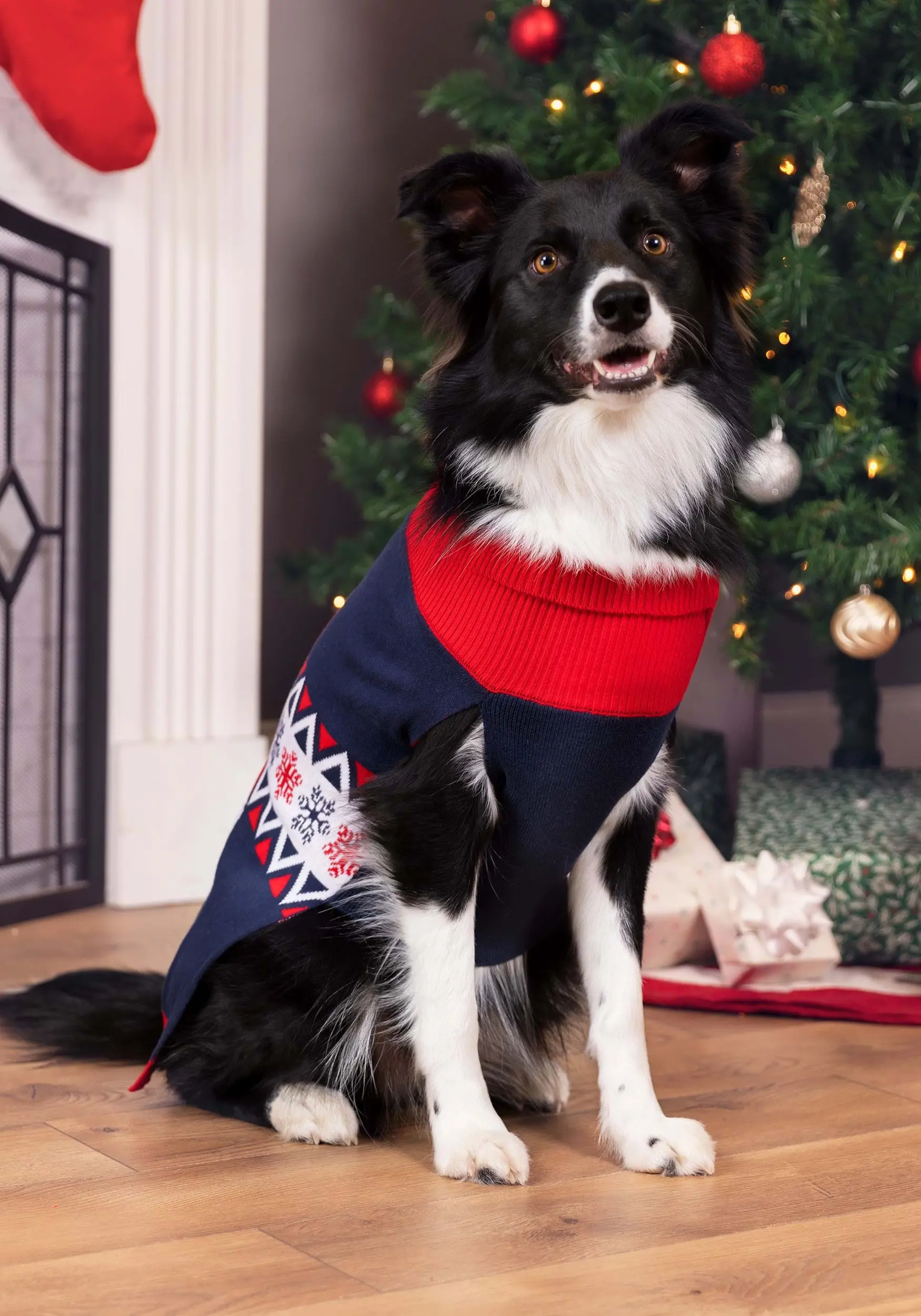 BigWan Apparel Co. Vintage Santa Christmas Sweater For Dogs 4 BigWan Apparel Co. Vintage Santa Christmas Sweater For Dogs - Image 4