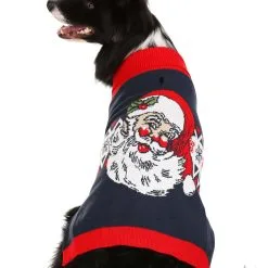 BigWan Apparel Co. Vintage Santa Christmas Sweater For Dogs 17 BigWan Apparel Co. Vintage Santa Christmas Sweater For Dogs -wizard of oz costume shop vintage santa dog sweater alt 8