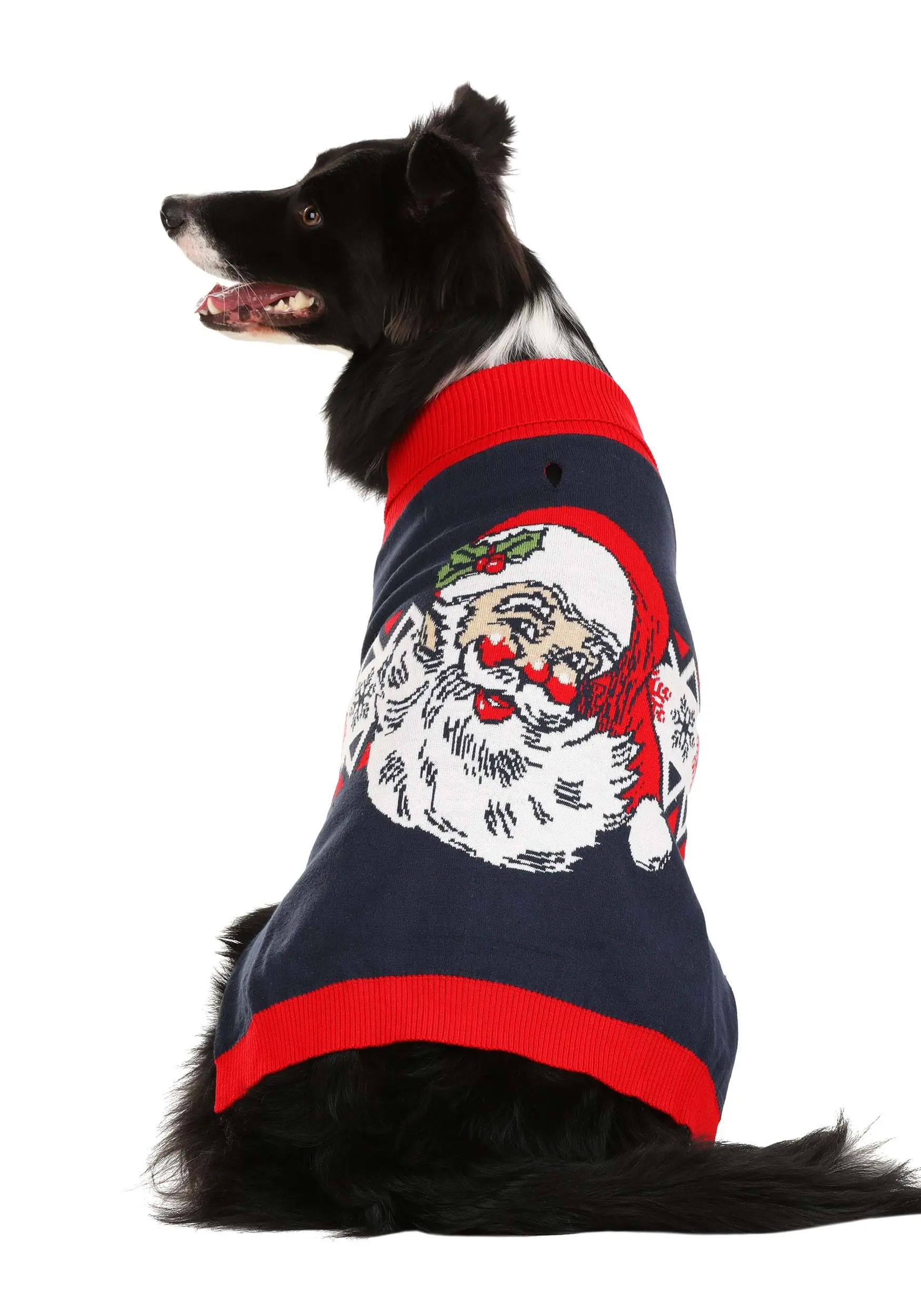 BigWan Apparel Co. Vintage Santa Christmas Sweater For Dogs 9 BigWan Apparel Co. Vintage Santa Christmas Sweater For Dogs - Image 9