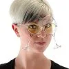 Elope Clear/Yellow Wine Goblet Eyeglasses