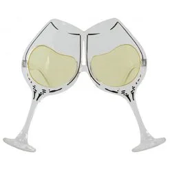 Elope Clear/Yellow Wine Goblet Eyeglasses -wizard of oz costume shop wine goblet eyeglasses clear yellow alt 2