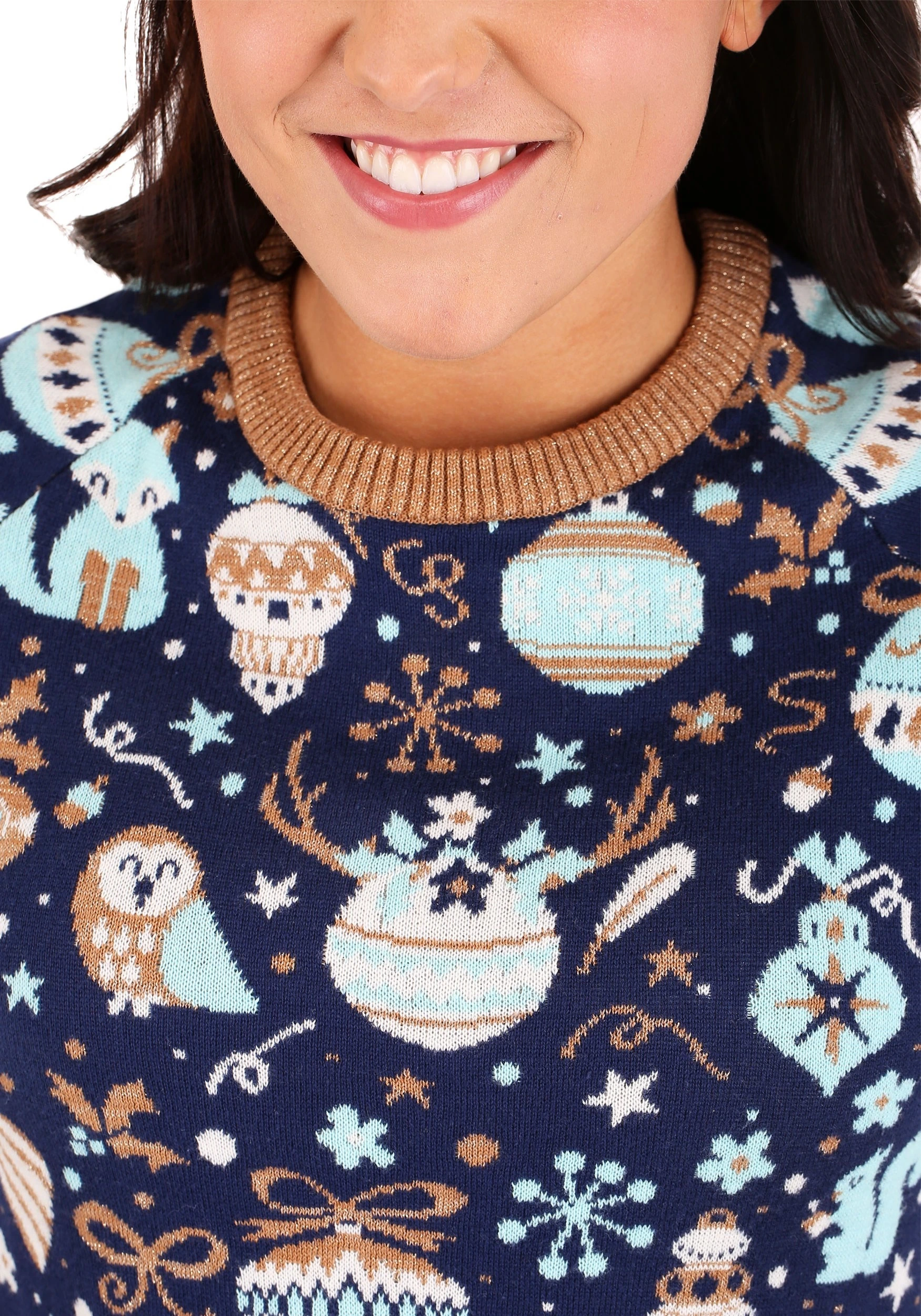 BigWan Apparel Co. Women's Christmas Tree Ornaments Ugly Sweater 5 BigWan Apparel Co. Women's Christmas Tree Ornaments Ugly Sweater - Image 5