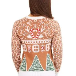 BigWan Apparel Co. Gingerbread House Ugly Christmas Sweater For Adults 18 BigWan Apparel Co. Gingerbread House Ugly Christmas Sweater For Adults -wizard of oz costume shop womens gingerbread house ugly christmas sweater alt 6