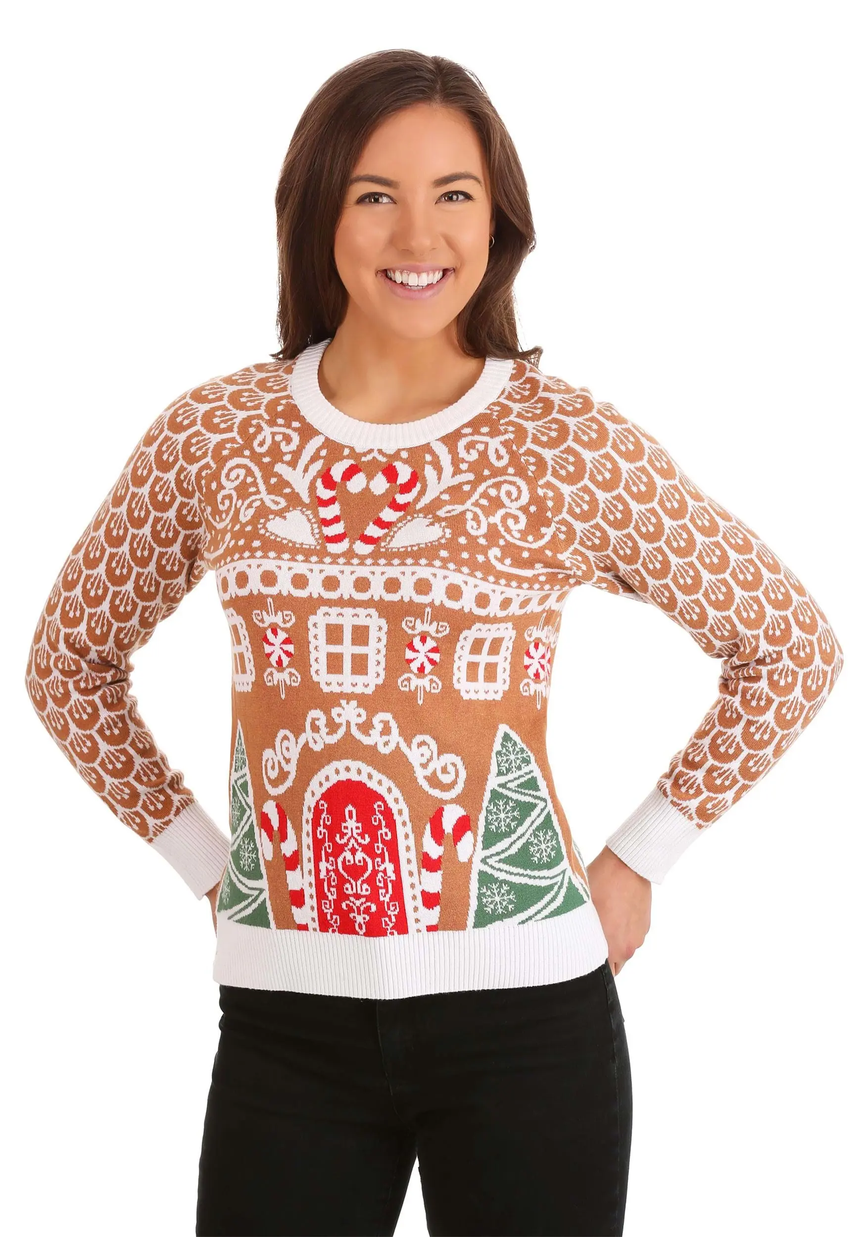 BigWan Apparel Co. Gingerbread House Ugly Christmas Sweater For Adults 8 BigWan Apparel Co. Gingerbread House Ugly Christmas Sweater For Adults - Image 8