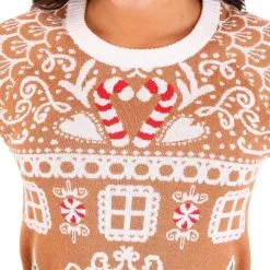 BigWan Apparel Co. Gingerbread House Ugly Christmas Sweater For Adults 21 BigWan Apparel Co. Gingerbread House Ugly Christmas Sweater For Adults -wizard of oz costume shop womens gingerbread house ugly christmas sweater alt 9