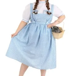Fun Costumes Kansas Girl Long Dress Womens Costume -wizard of oz costume shop womens long dorothy dress alt 10