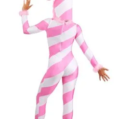 Fun Costumes Womens Pink Candy Cane Costume -wizard of oz costume shop womens pink candy cane jumpsuit alt 2