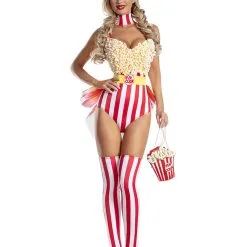 Party King Popcorn Babe Costume For Women
