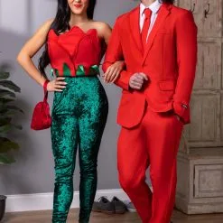 Fun Costumes Red Rose Costume For Women -wizard of oz costume shop womens red rose costume alt 2